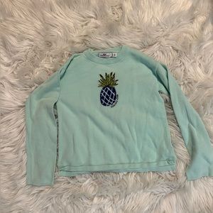 VGUC Vineyard Vines teal pineapple sweater